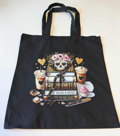 Books & Brews -tote bag