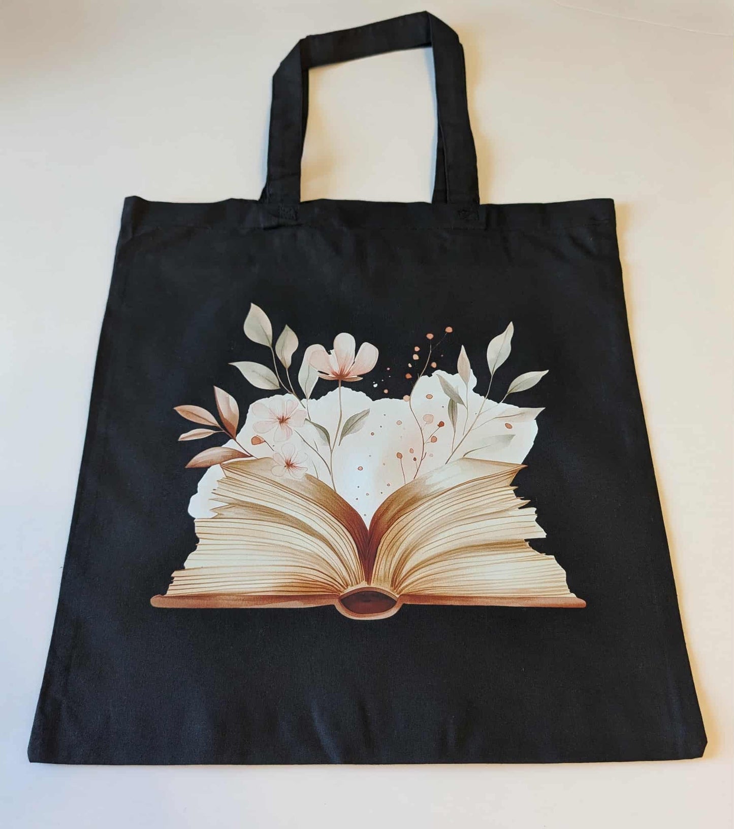 Floral book -tote bag