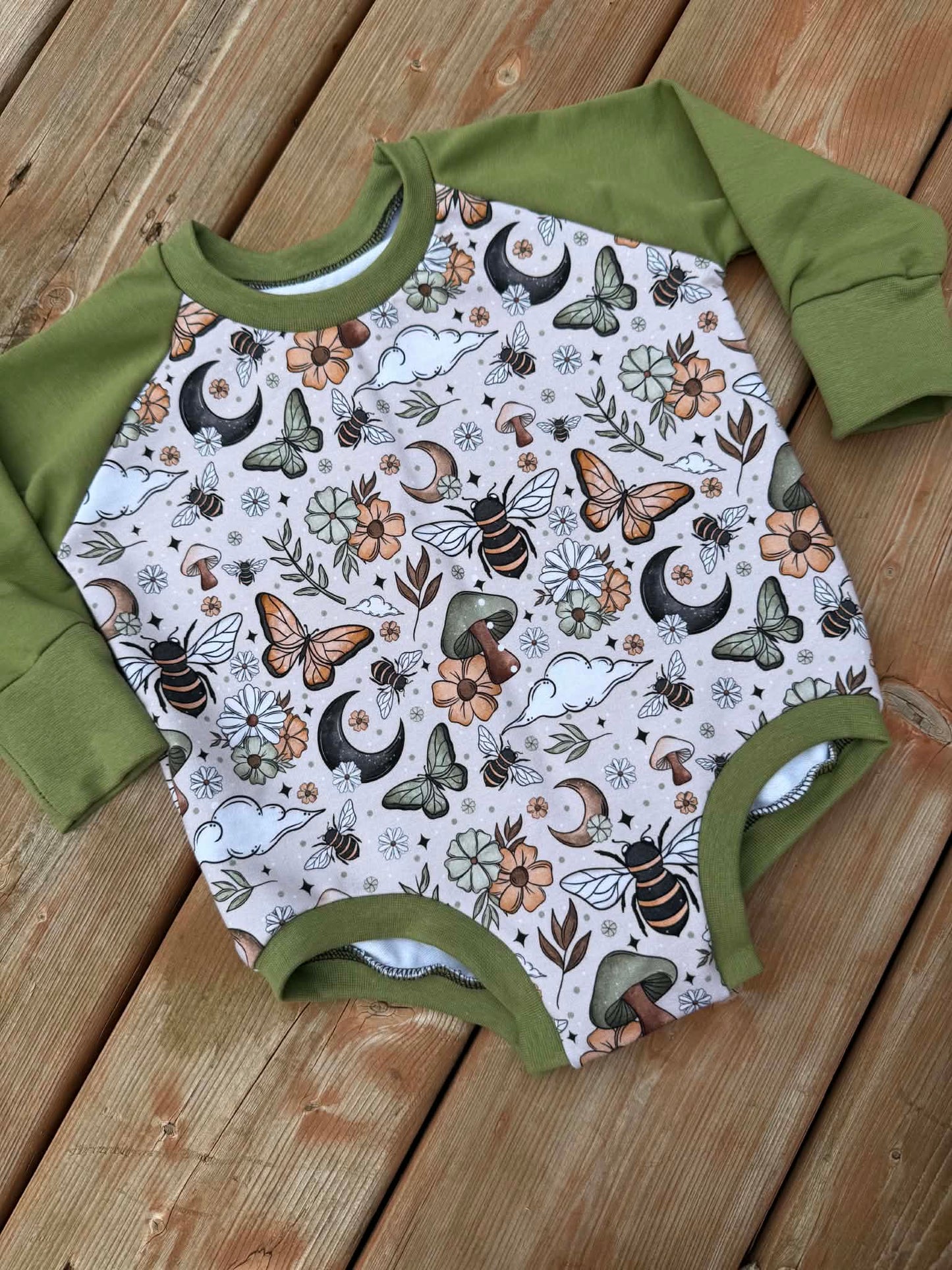 Fall Bees - Romper with snaps