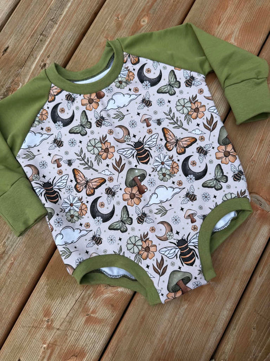 Fall Bees - Romper with snaps