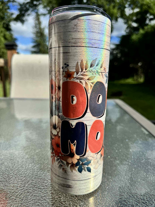 20 oz Straight Tumbler Shimmer Finish-  Dog Mom