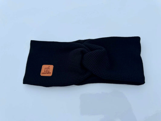 Black - Waffle headband