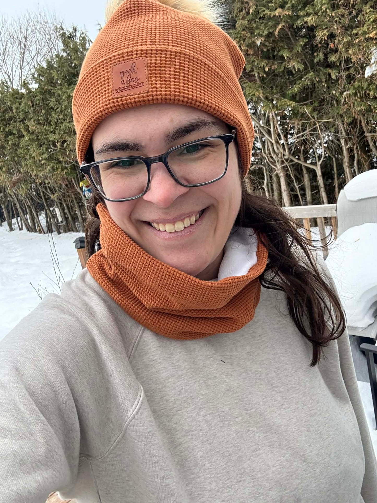 Terracotta - Waffle neck warmer