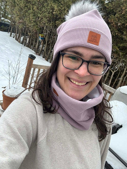 Lilac - Waffle neck warmer