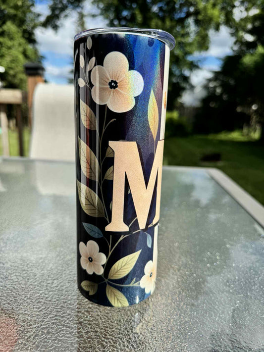 20 oz Straight Tumbler Shimmer Finish-  Mom