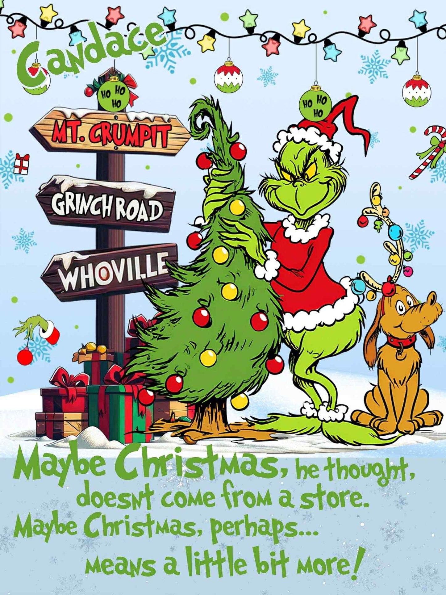 Christmas Name Blanket - PRE-ORDER