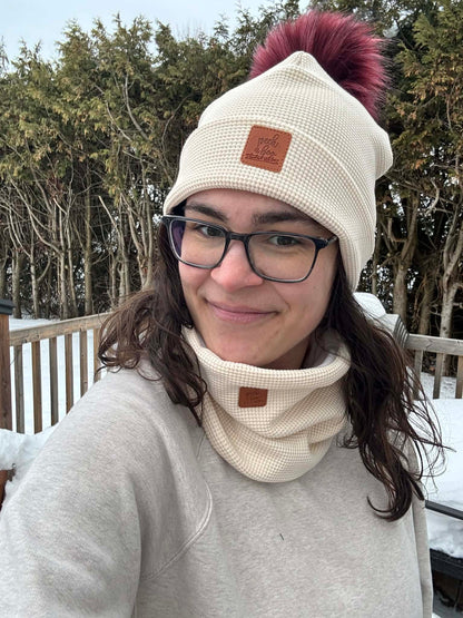 Cream - Waffle Beanie