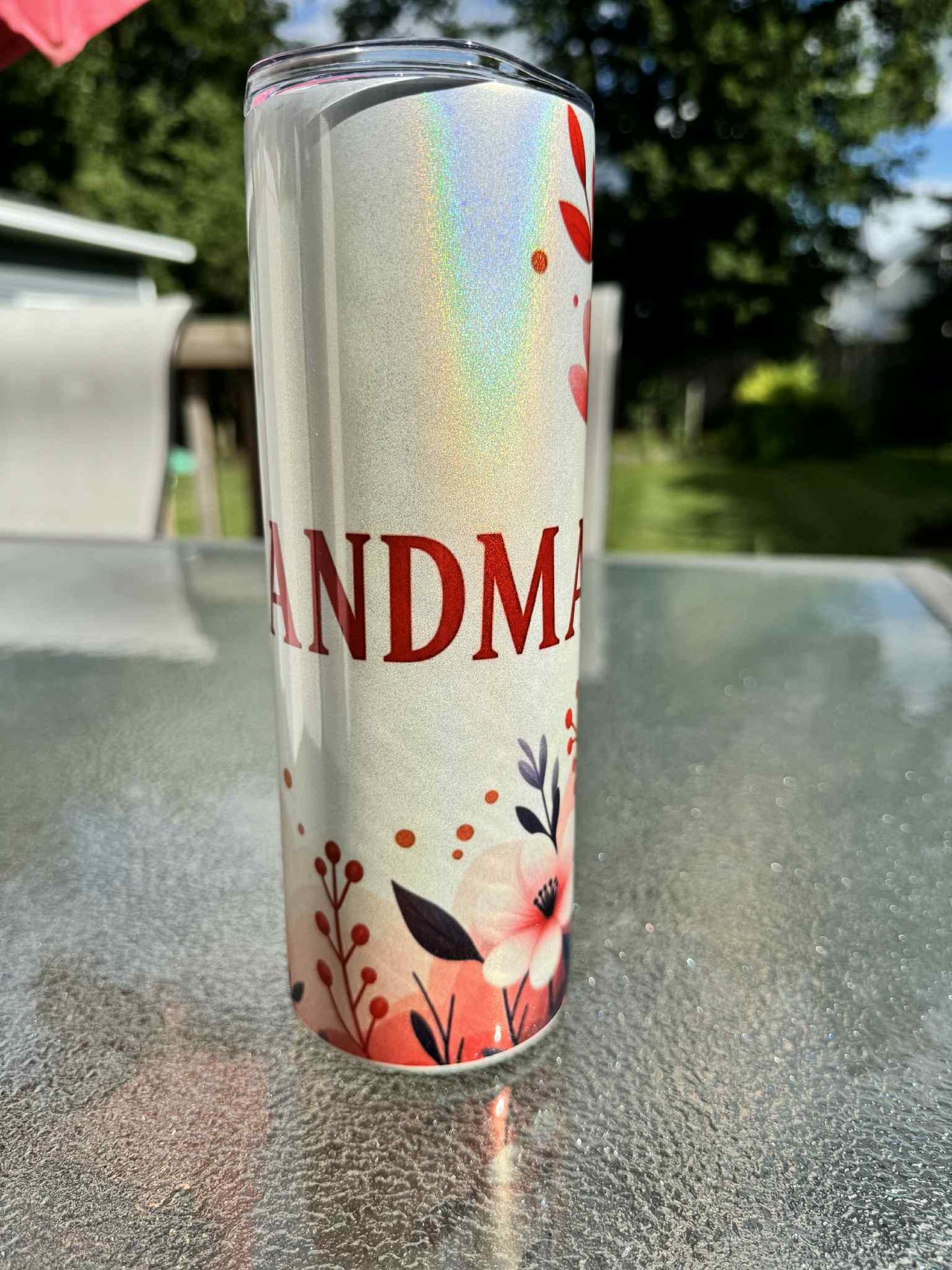 20 oz Straight Tumbler Shimmer Finish-  Grandma