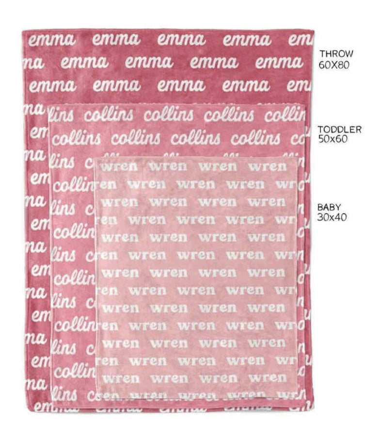 Custom Name Blanket PRE-ORDER