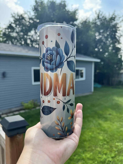 20 oz Straight Tumbler Shimmer Finish-  Grandma