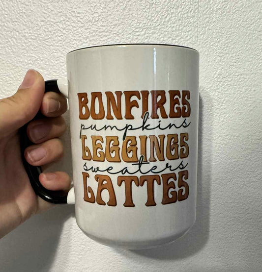 15oz ceramic Mug - Bonfires