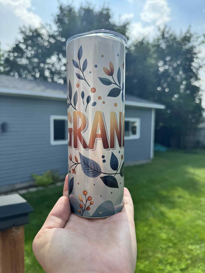 20 oz Straight Tumbler Shimmer Finish-  Grandma