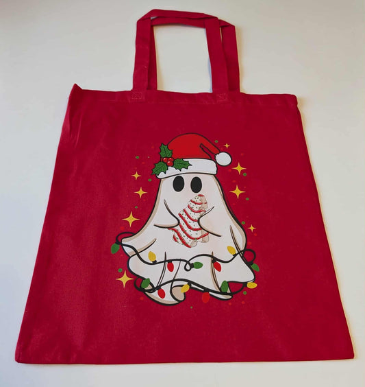 Ghost with dessert -tote bag