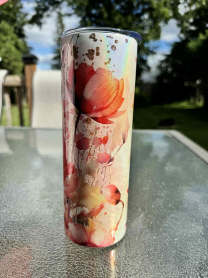 20 oz Straight Tumbler Shimmer Finish-  Mom