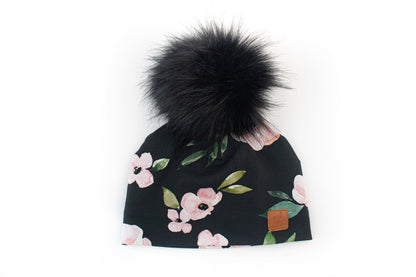 3 Season Toque Light pink floral