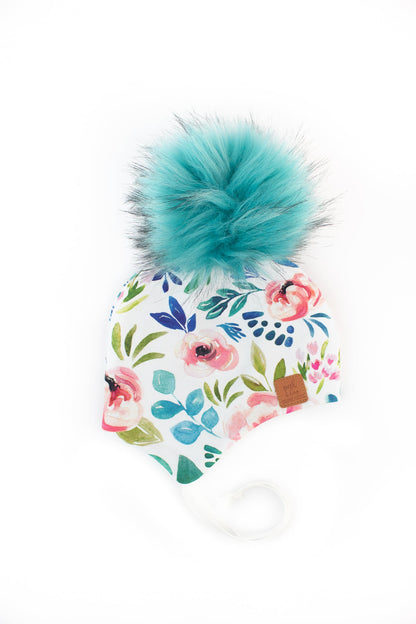 Children | Ear flaps Colourful flowers