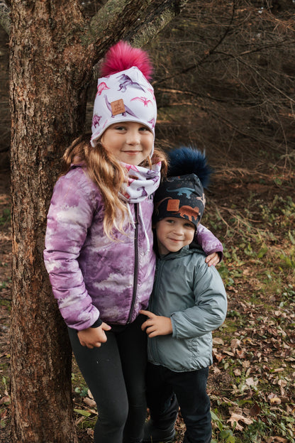 3 Season Toque Purple Dinos