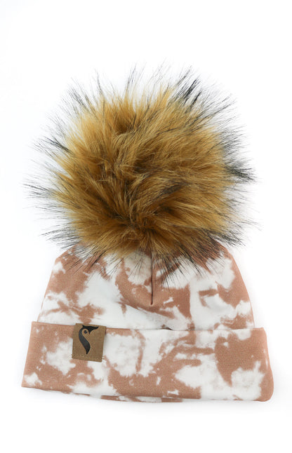 Slouchy beanie Chocolate Tie Dye